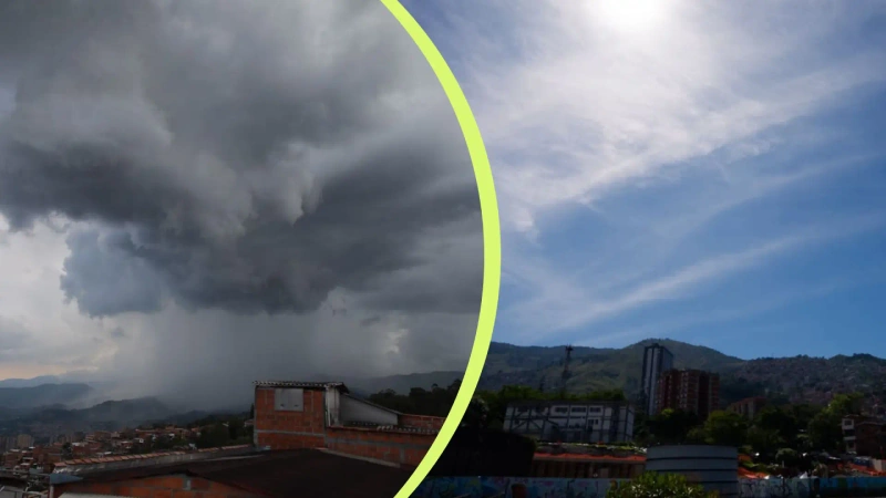 Las condiciones meteorológicas seguirán variando durante los últimos días de julio, por lo que recomiendan monitorear de manera permanente la evolución del tiempo en Medellín y el Valle de Aburrá. Fotos: cortesía Área Metropolitana