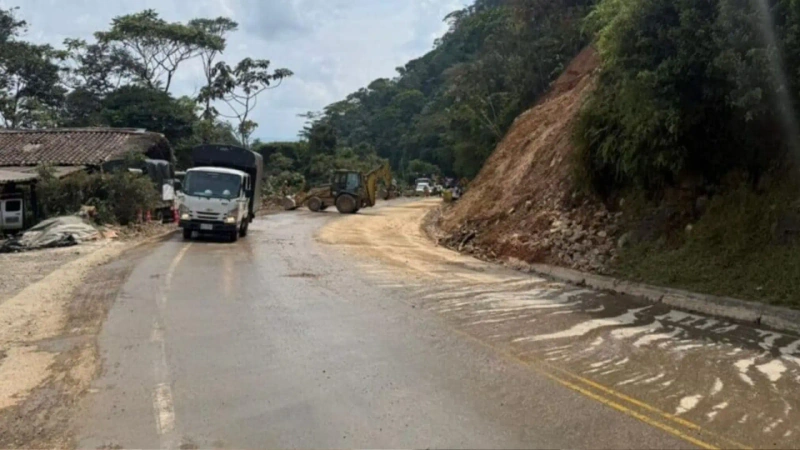 Tramo entre El Santuario y Caño Alegre, que pasó a manos del Invías en 2018 tras la salida de Devimed. Foto: cortesía Invías