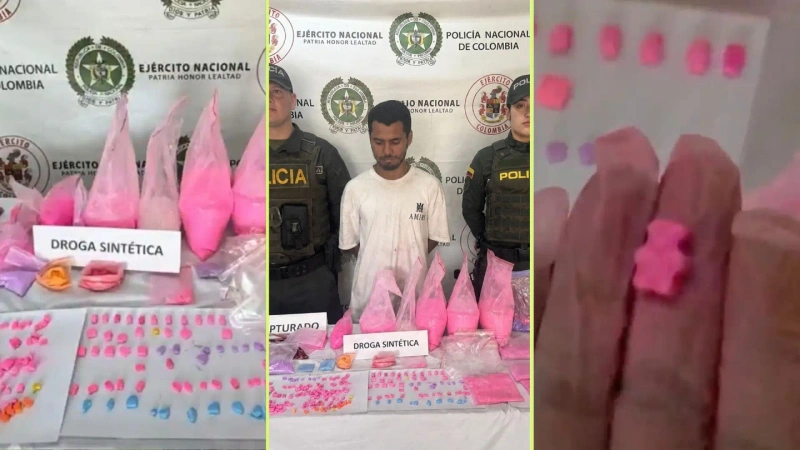 Según las investigaciones, la droga era distribuida en diferentes sectores del municipio, incluyendo zonas cercanas a instituciones educativas. Fotos: cortesía Alcaldía de Itagüí