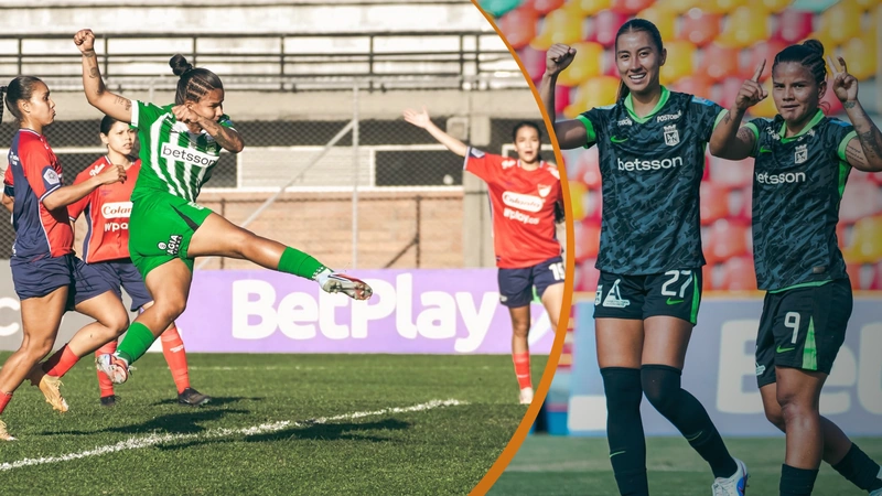 Atlético Nacional ya conoce a sus rivales en los cuadrangulares. El DIM no logró avanzar a la próxima instancia. Fotos: @naloficialfem.