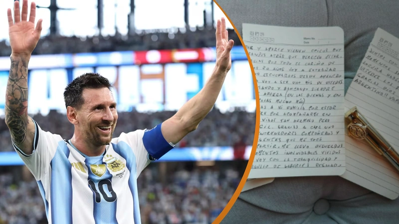 Lionel Messi redactó la carta dos días después de la final de la Copa del Mundo. La muerte de su padre, Jorge Messi, habría influido en su decisión. Tomado de FIFA e Instagram de Lionel Messi.