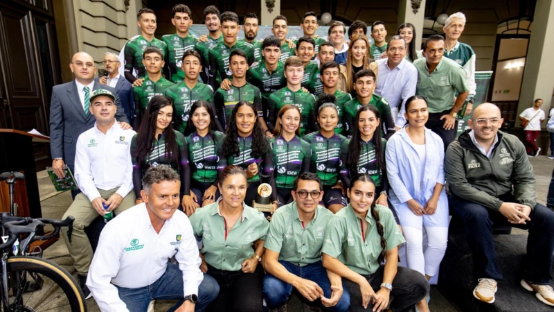 La escuadra de ciclismo antioqueña se encontraba disputando la Vuelta a Colombia 2026. Foto: Equipo Orgullo Paisa.