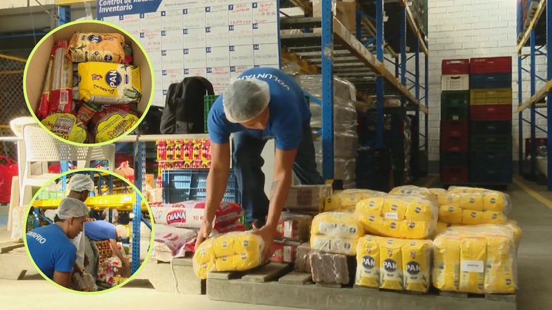 Ayudas para damnificados del terremoto: Banco de Alimentos de Medellín reúne donaciones. Fotos: cortesía