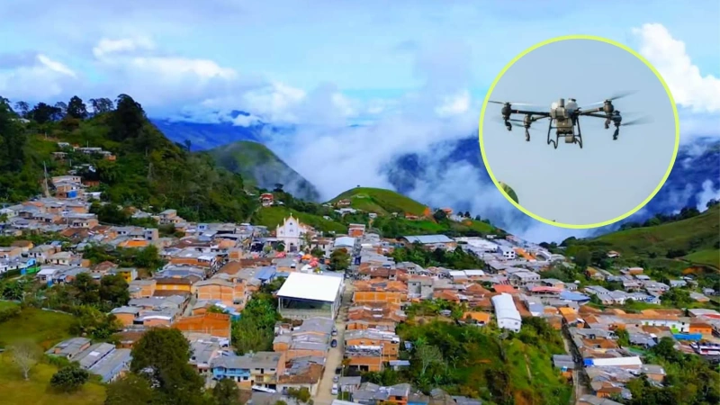 No se reportan heridos tras el ataque; Policía, Ejército y Fuerza Aérea reforzaron la zona. Foto: cortesía