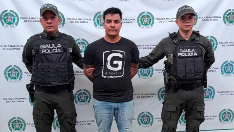 El hombre pertenecería a la subestructura Julio César Vargas Torres. Foto: cortesía Policía Antioquia