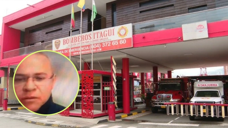 Juan Alberto Cardona, tesorero de Bomberos de Itagüí, fue condenado a 19 meses tras aceptar cargos. Foto: cortesía