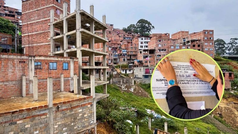 En menos de una semana, los nuevos inspectores de Convivencia y Paz realizaron dos intervenciones en la comuna 9-Buenos Aires, específicamente en el sector de La Asomadera. Fotos: cortesía Alcaldía de Medellín