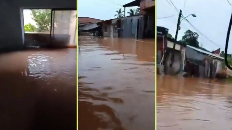 Los sectores más afectados son los barrios La Esmeralda y San Gregorio, así como la vereda La Clarita. Fotos: captura de videos
