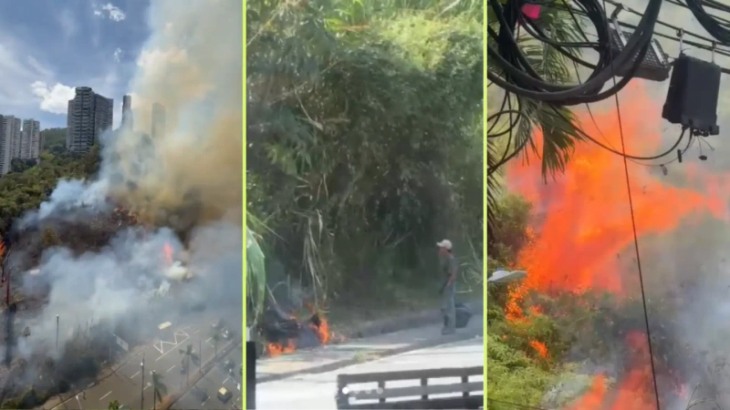 Incendio en Las Palmas habría sido provocado: capturaron al presunto responsable.
