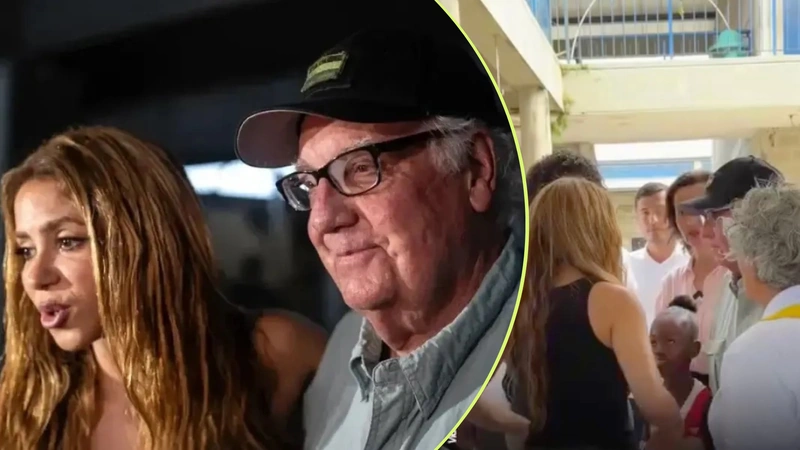 Foto: EFE - STR Howard Buffett acompañó a Shakira durante su visita al Chocó, donde anunciaron nuevas ayudas para la recuperación educativa del departamento.