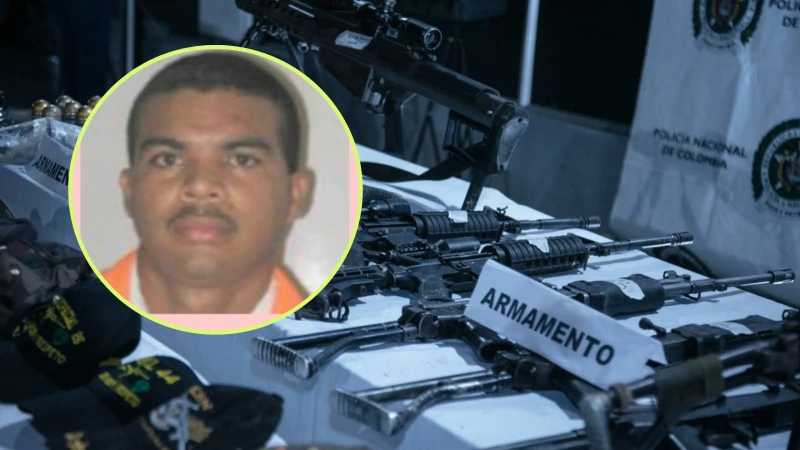 José Luis Pérez, alias 'Comando 25', era segundo cabecilla de las ACSN, según las autoridades. Foto: cortesía