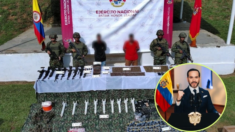 En el primer mes del Gobierno, incautaron 43.684 kilos de droga y 1.485 armas de fuego. Foto: cortesía.