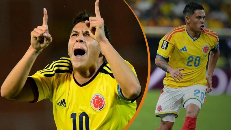 Juan Fernando Quintero deja oficialmente la selección Colombia. Fotos: CONMEBOL y @juanferquinterop.