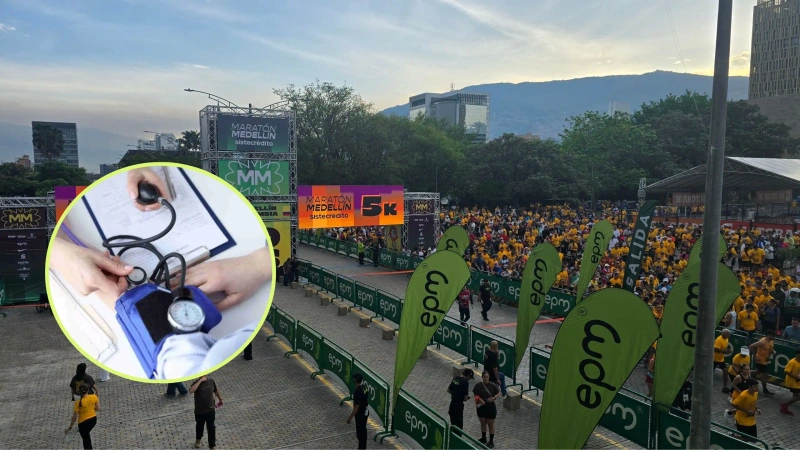 Los dos corredores fueron trasladados a centros médicos y permanecen bajo atención. Foto: cortesía.