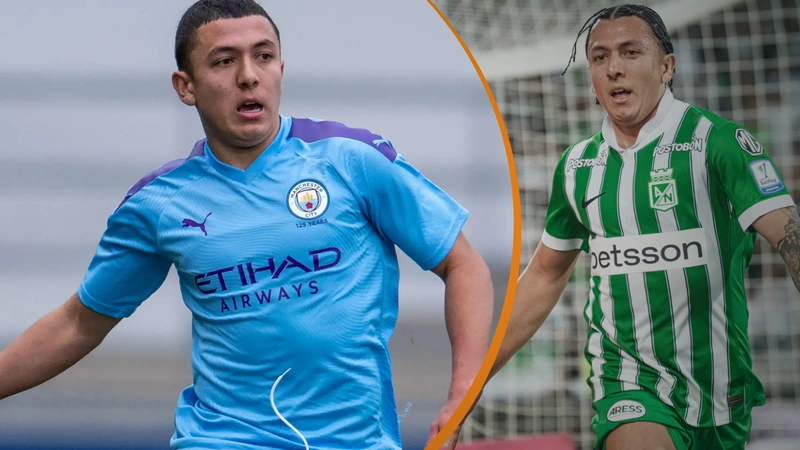 Ian Poveda jugó para seis equipos en Inglaterra. Tomado de GOAL y Atlético Nacional.