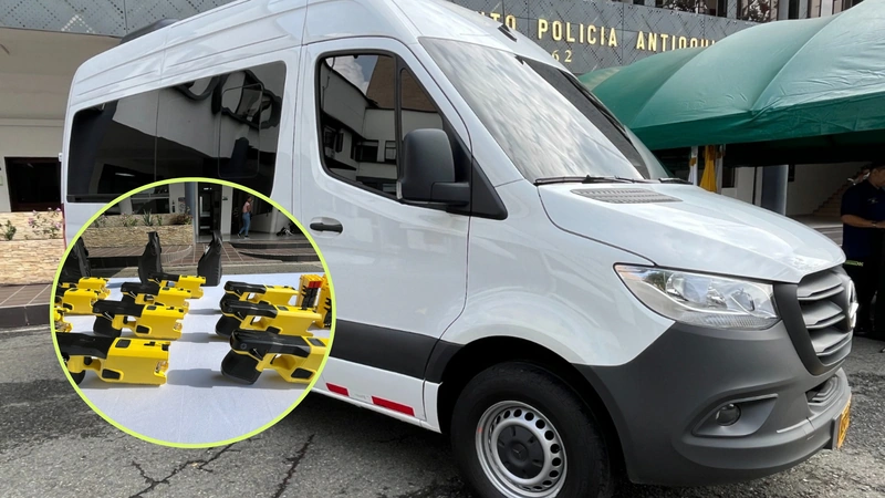 Policía en Antioquia recibe 46 dispositivos de control eléctrico y dos microbuses
