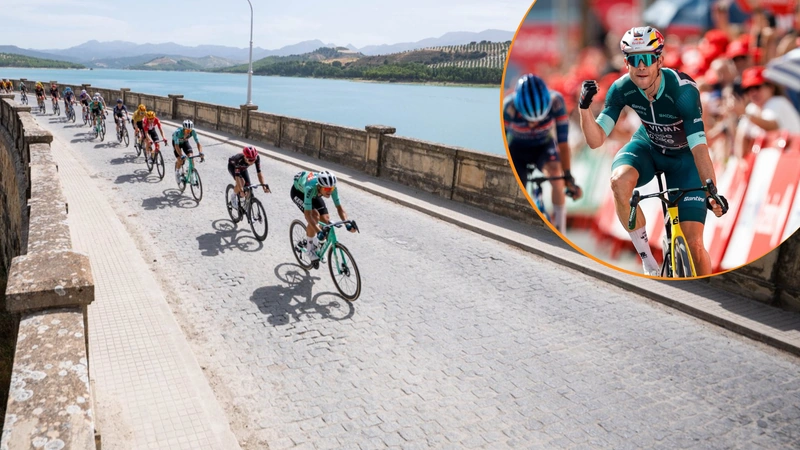 El belga Wout van Aert llegó a su cuarta victoria en la Vuelta a España y a 15 en Grandes Vueltas, además se ratifica como líder de la clasificación por puntos. Fotos: @lavuelta - @vismaleaseabike