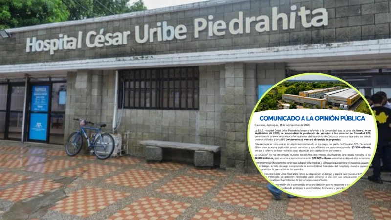 Coosalud: 40 hospitales de Antioquia limitarán atención. Foto: Minsalud.