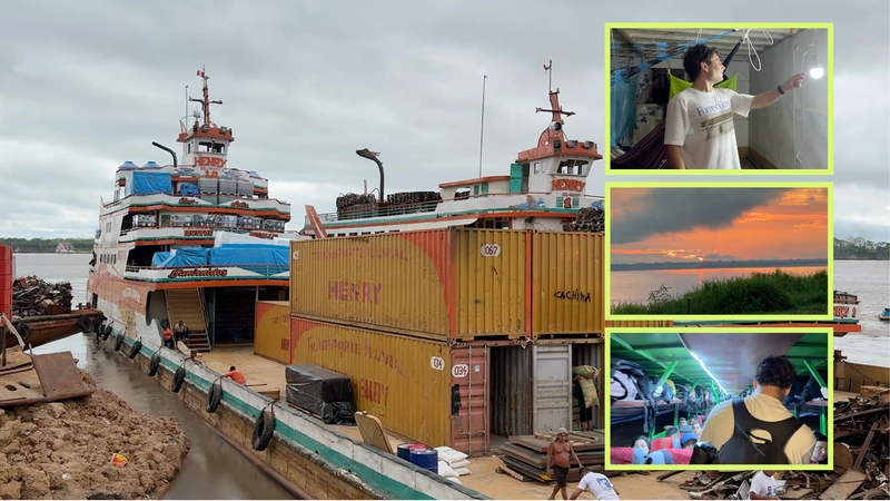 Una travesía aventurera por el Amazonas. Fotos: Captura de pantalla dle video de Ruben Holgado.