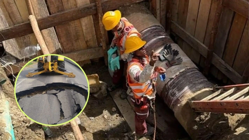 EPM se prepara para comenzar el restablecimiento del servicio de acueducto en sectores de Campo Valdés, Berlín y Villa Hermosa. Fotos: cortesía