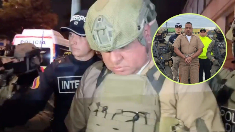Geovany Andrés Rojas, de 44 años, posee un historial delictivo que se remonta a 2008. Fotos: cortesía Ministerio de Defensa.