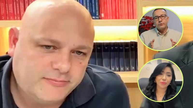 Miguel Andrés Quintero Calle, Álvaro Alonso Villa García y Vanessa Álvarez, imputados por corrupción en el Área Metropolitana del Valle de Aburrá. Foto: captura de pantalla