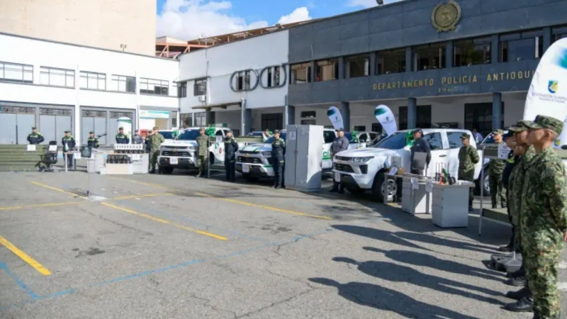 Tras el incidente, la Policía activó de inmediato los protocolos de seguridad establecidos para este tipo de situaciones. Foto: cortesía Gobernación de Antioquia