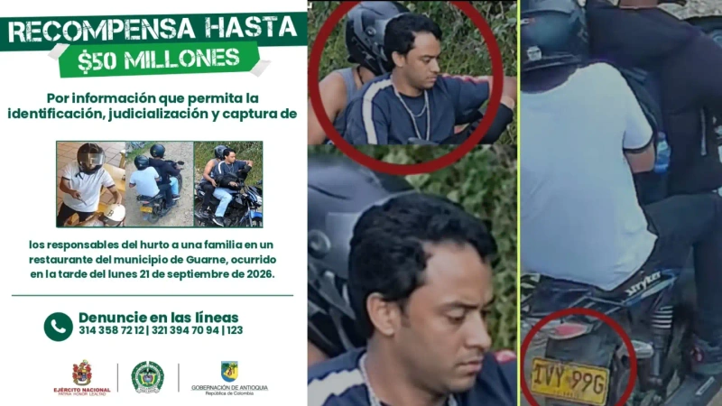 El gobernador de Antioquia aseguró que las cámaras del Nodo Departamental de Seguridad captaron la secuencia completa del robo. Fotos: cortesía Gobernación de Antioquia