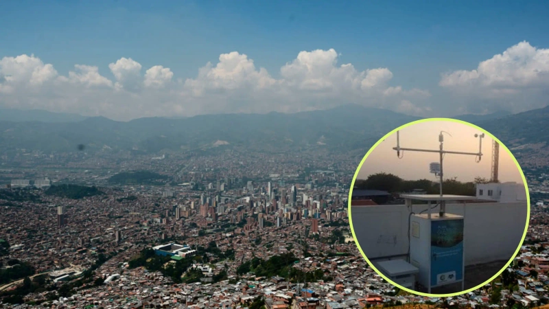 Según el Siata, este martes al mediodía, las estaciones de Medellín reportaron una calidad del aire buena y aceptable. Foto: cortesía