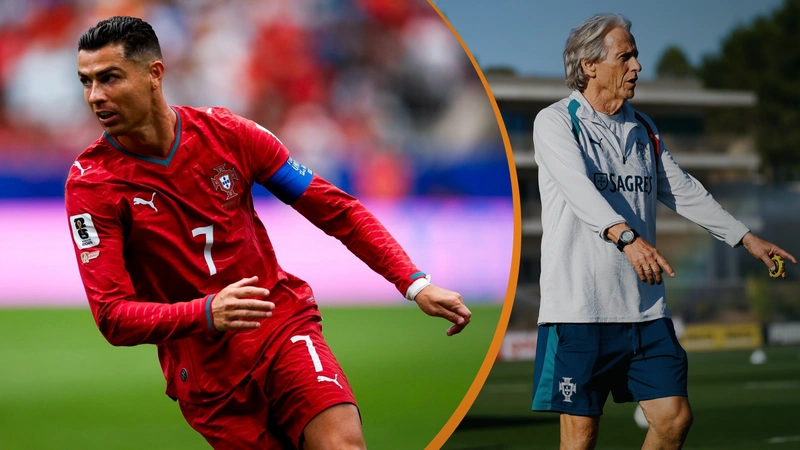 Cristiano Ronaldo apuntó directamente contra el técnico de Portugal, Jorge Jesús. Tomado de @Cristiano y @selecaoportugal.