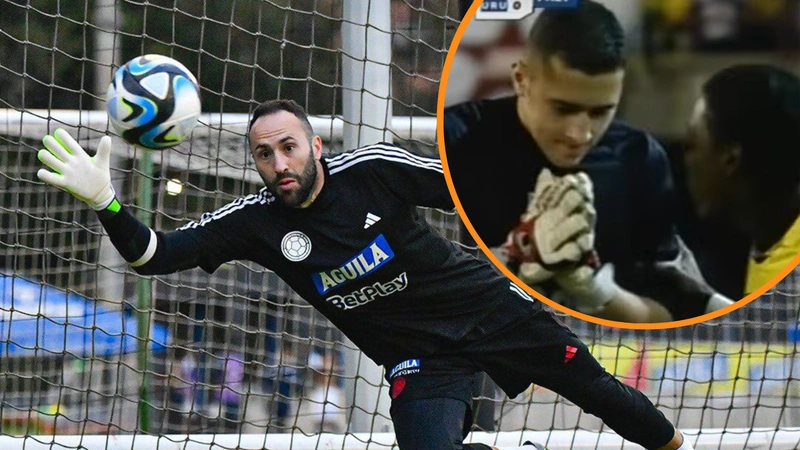 David Ospina debutó en la Selección Colombia de la mano del técnico, Jorge Luis Pinto. Tomado de F.C.F. y screenshot.