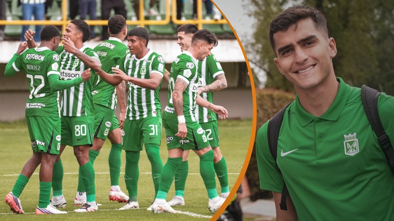 Pese a que Nacional ha contado con diez jugadores Sub-22 en el actual semestre, el promedio de Colombia sigue siendo bajo en la región. Tomado de @nacionaloficial.
