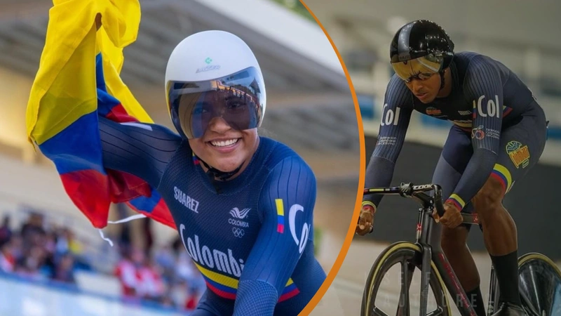 Stefany Cuadrado, Kevin Quintero y Cristian Ortega competirán en tres categorías. Tomado de Instagram @stefanycuadrado1 y @kevinsquintero_.