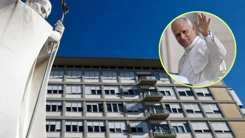 El papa León XIV permaneció en el quirófano unas tres horas. Foto: tomada de las redes sociales del Vaticano