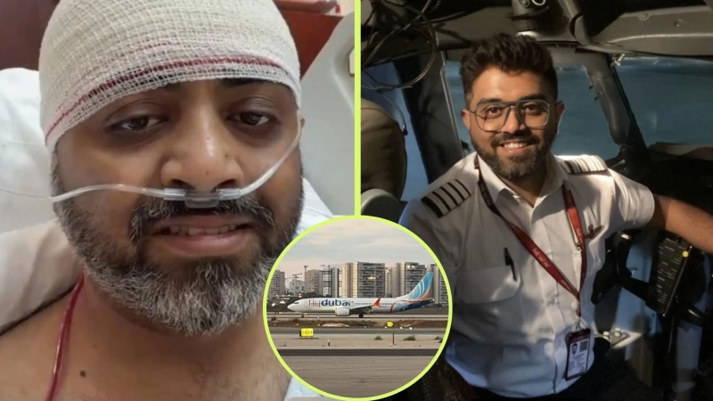 Machchhar habló desde un hospital de Abu Dabi, tras ser atacado presuntamente por su copiloto. Foto: cortesía