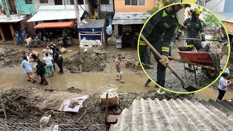 Las autoridades mantienen las labores de atención a las familias afectadas por las lluvias en Medellín