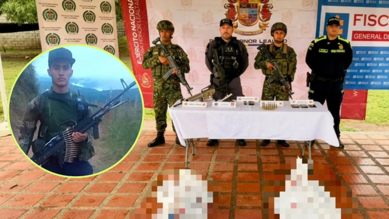 Dos presuntos integrantes del Clan del Golfo, que antes eran de las disidencias, murieron en combates con el Ejército en Yarumal. Eran subordinados de alias 'Arboleda'. Foto: cortesía Ejército