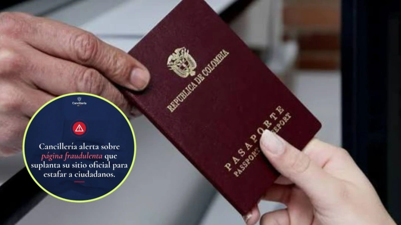 La advertencia cobra relevancia porque el sitio fraudulento busca aprovechar el interés de los ciudadanos por obtener o renovar su pasaporte. Fotos: cortesía Cancillería