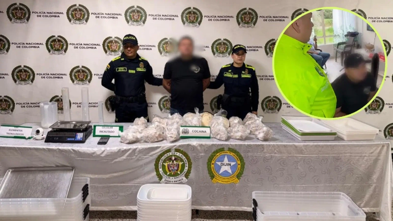 La droga se iba a comercializar en los alrededores de un colegio de Belén. Foto: cortesía