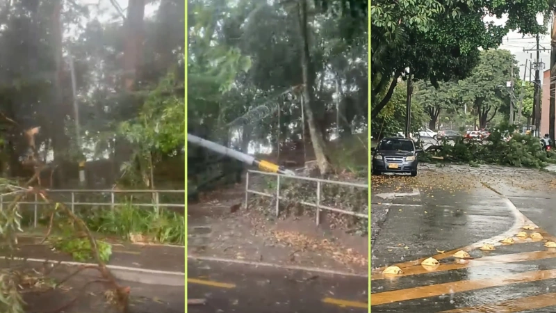 Los equipos de emergencia atienden las situaciones y evalúan las condiciones en los puntos con mayores complicaciones. Fotos: cortesía Denuncias Antioquia