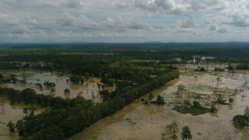 Las inundaciones afectaron los sectores de Barranquillita, la vereda La India, Guapá León y Unión Las Parcelas. Foto: cortesía Alcaldía de Chigorodó
