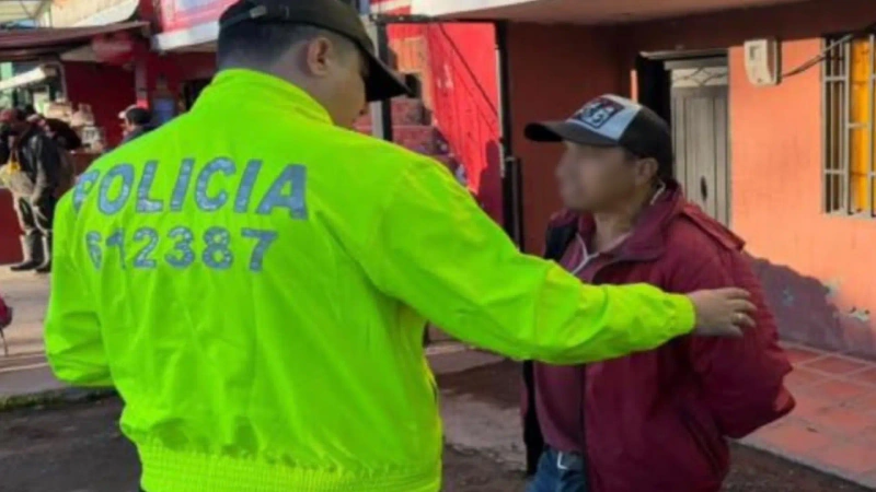 Wilber Alonso García Muñoz fue capturado en Santa Rosa de Osos, señalado de abusar sexualmente de una mujer de 83 años en La Unión, Antioquia. Foto: cortesía