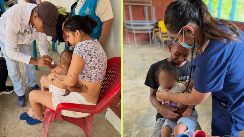 Las autoridades sanitarias confirmaron cuatro casos de tosferina en menores de cinco años en Necoclí, incluido el fallecimiento de uno de ellos. Fotos: cortesía Hospital Sn Sebastián de Urabá