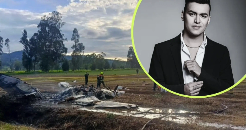 EN VIDEO | Así quedó la avioneta en la que perdió la vida el cantante de música popular, Yeison Jiménez; 5 personas más murieron en el accidente