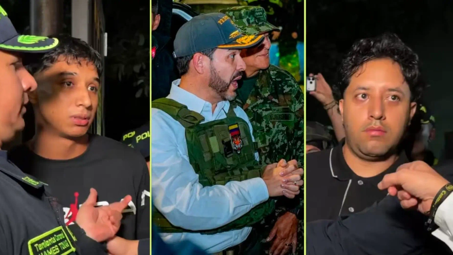 EN VIDEO | De La Espriella encaró al hijo y al hijastro del exfutbolista Iván René Valenciano, capturados en megaoperativo en Medellín