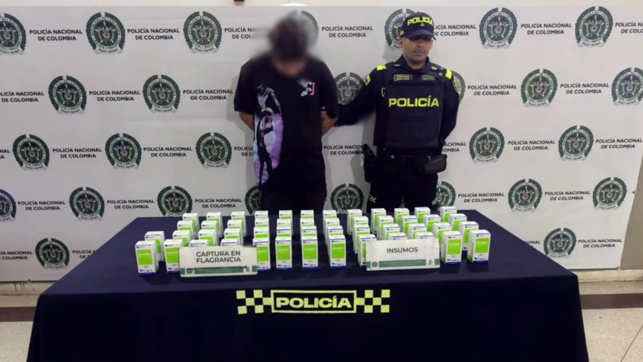 Incautan cinco litros de ketamina y capturan a un joven en Bello