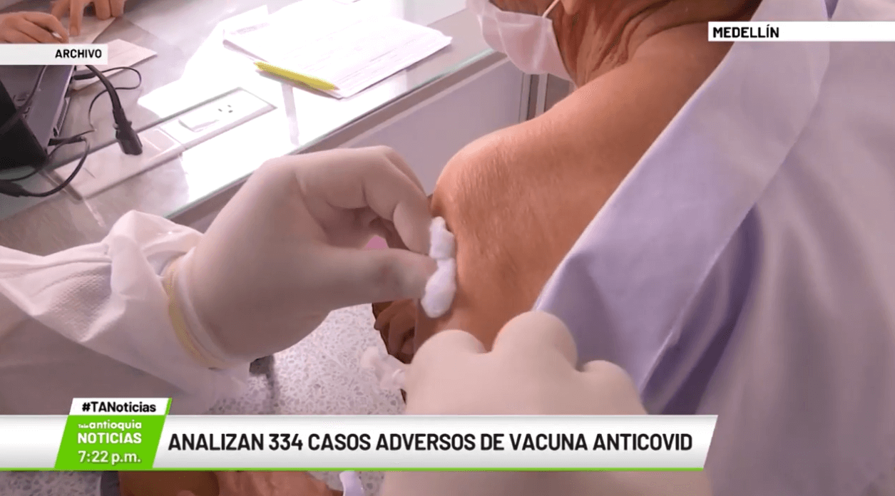 Analizan 334 casos adversos de vacuna anticovid