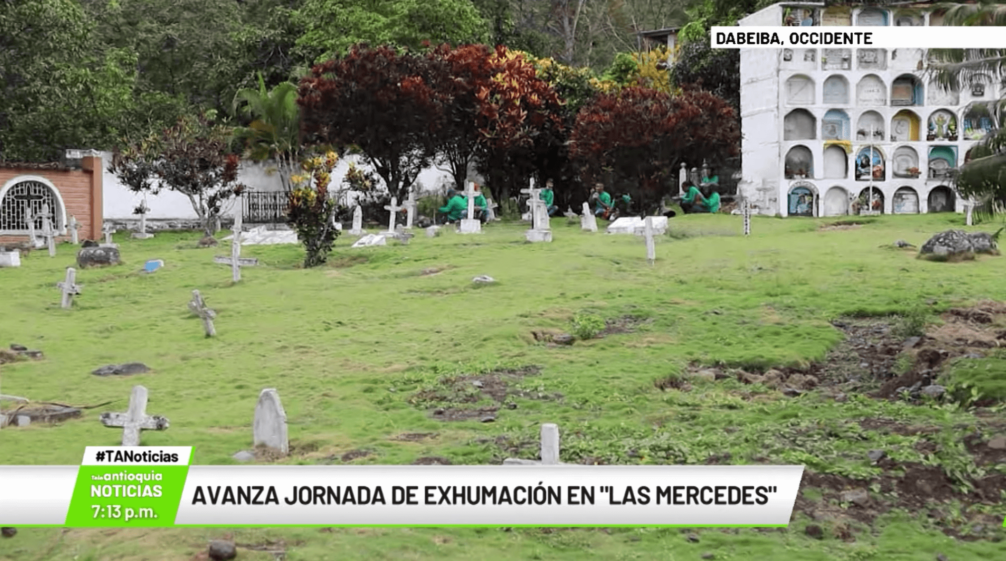 Avanza jornada de exhumación en «Las Mercedes»