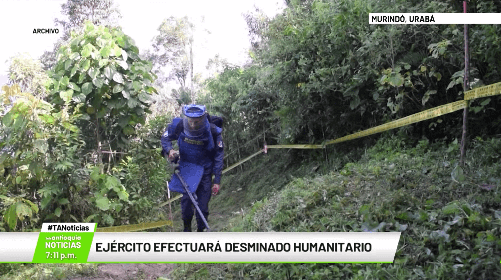 Ejército efectuará desminado humanitario