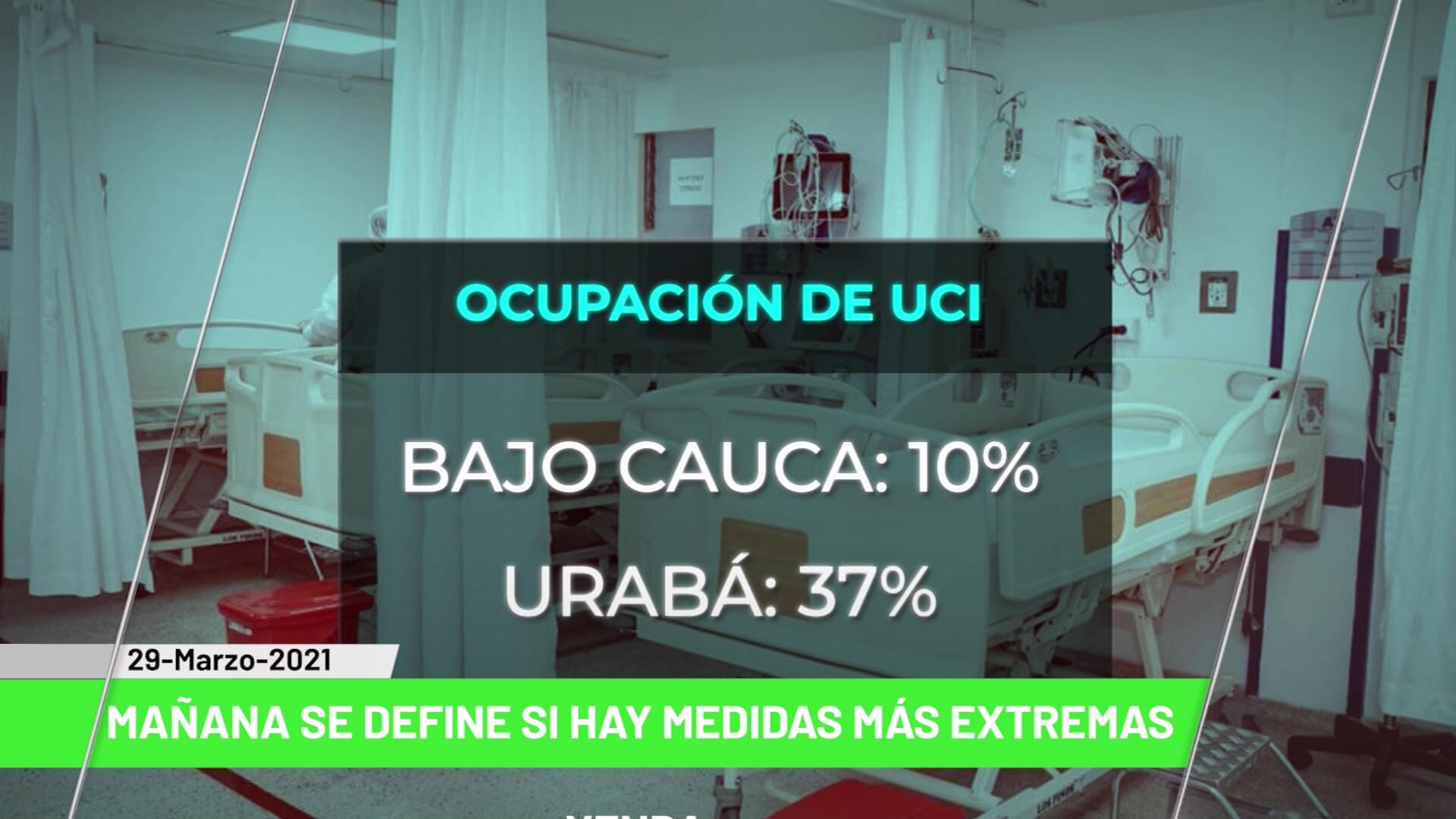 Titulares de Teleantioquia Noticias –  lunes 29 de marzo de 2021